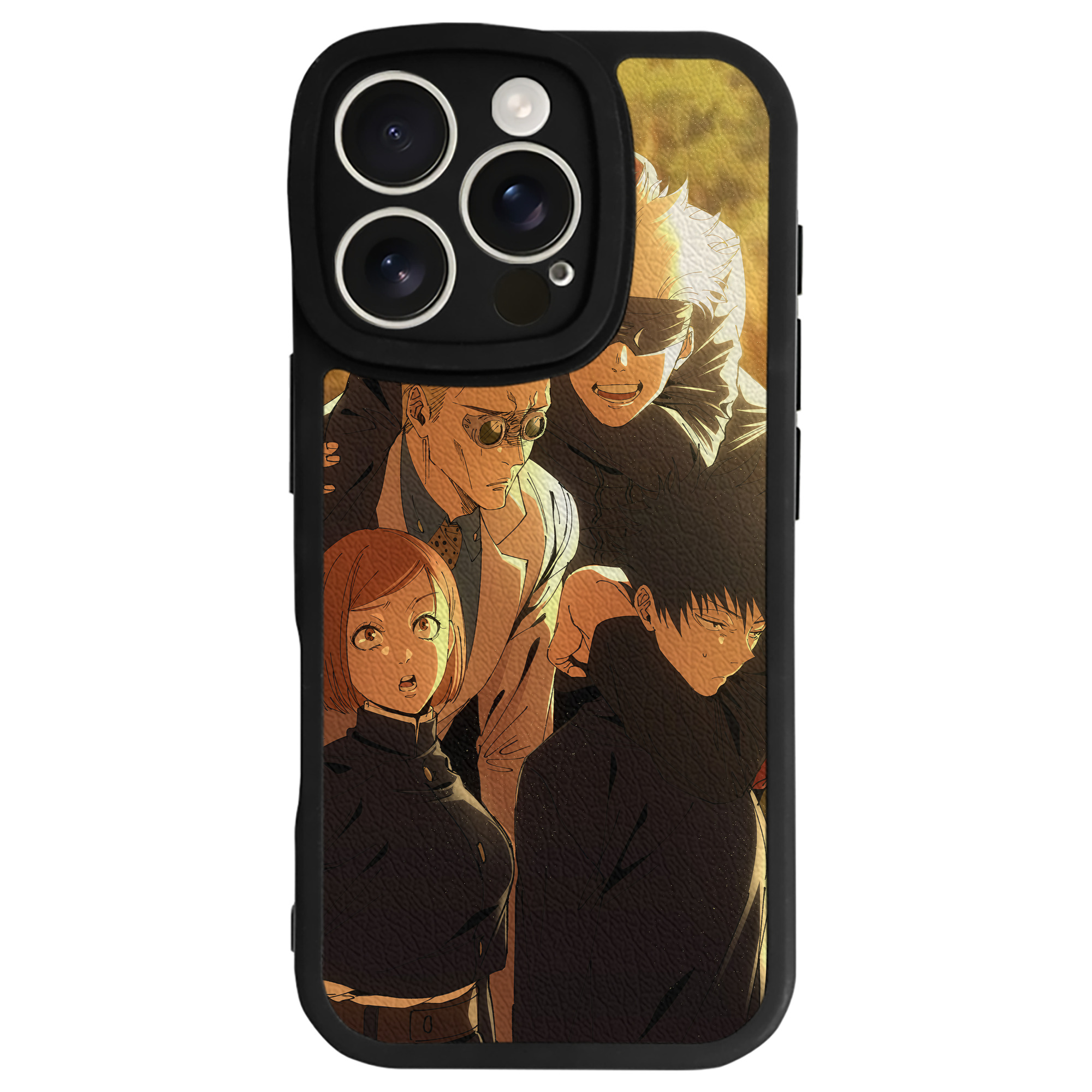 （画像用） 呪術廻戦 Jujutsu Kaisen 【iPhone 16シリーズ対応】シリコンスマホケース（レザー調） 材質：シリコン